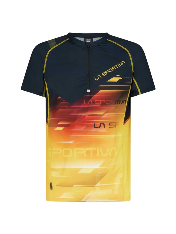 La Sportiva  Xcelerator T-Shirt Black/Yellow