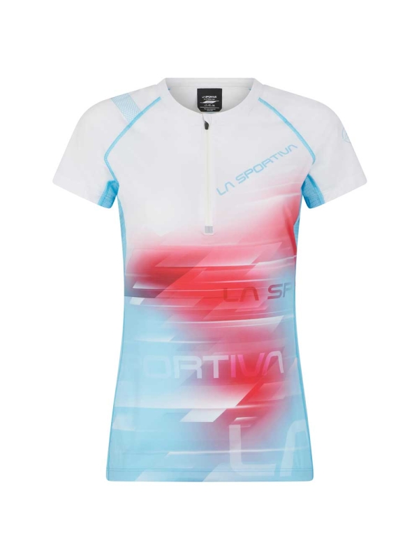 La Sportiva  Veloce T-Shirt Women's Malibu Blue/White