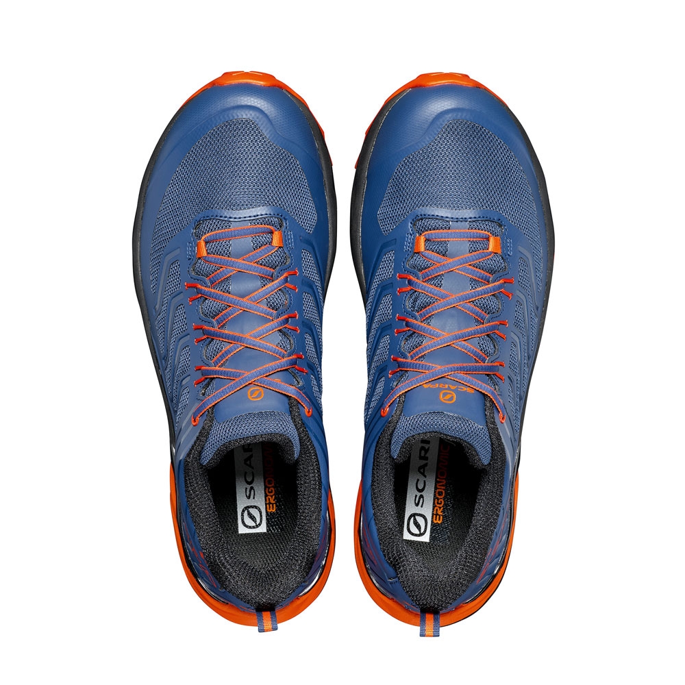 Scarpa Rush GTX blue/fiesta 33080G-M-923 wandelschoenen heren online bestellen bij Kathmandu Outdoor & Travel