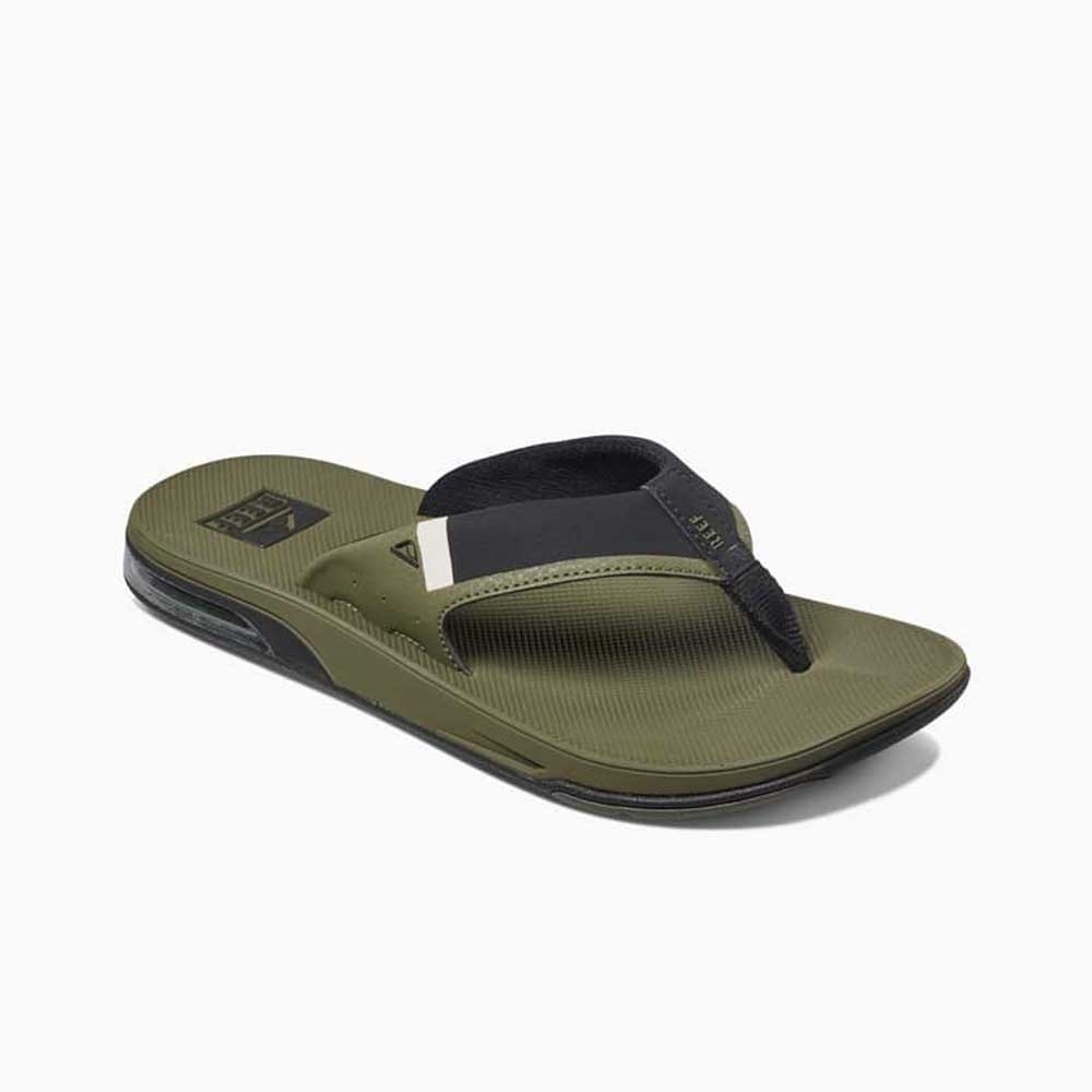 Reef Reef Fanning Low RF0A3KIHOLI slippers Reef Fanning Low Olive RF0A3KIHOLI slippers online bestellen bij Kathmandu Outdoor & Travel