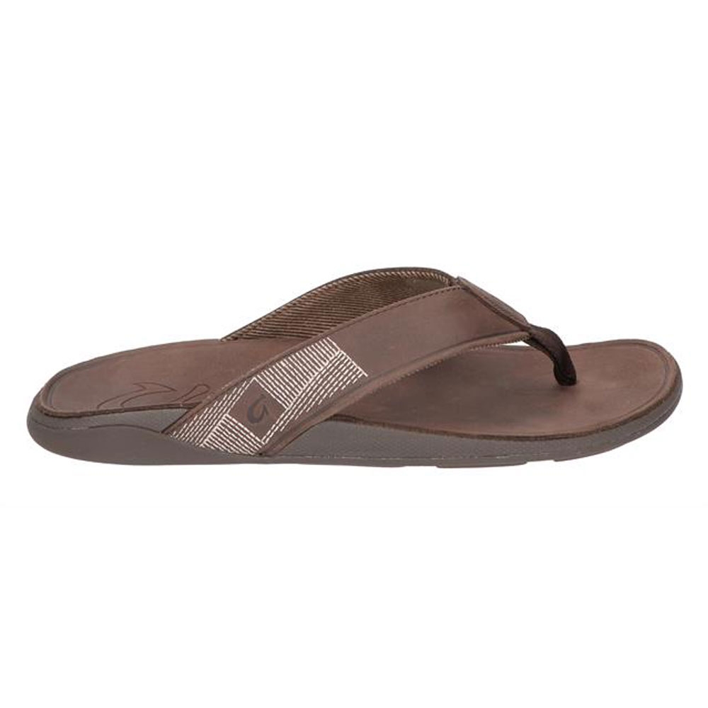 Olukai Tuahine Dk Wood/Dk Wood 10465-6363 slippers online bestellen bij Kathmandu Outdoor & Travel