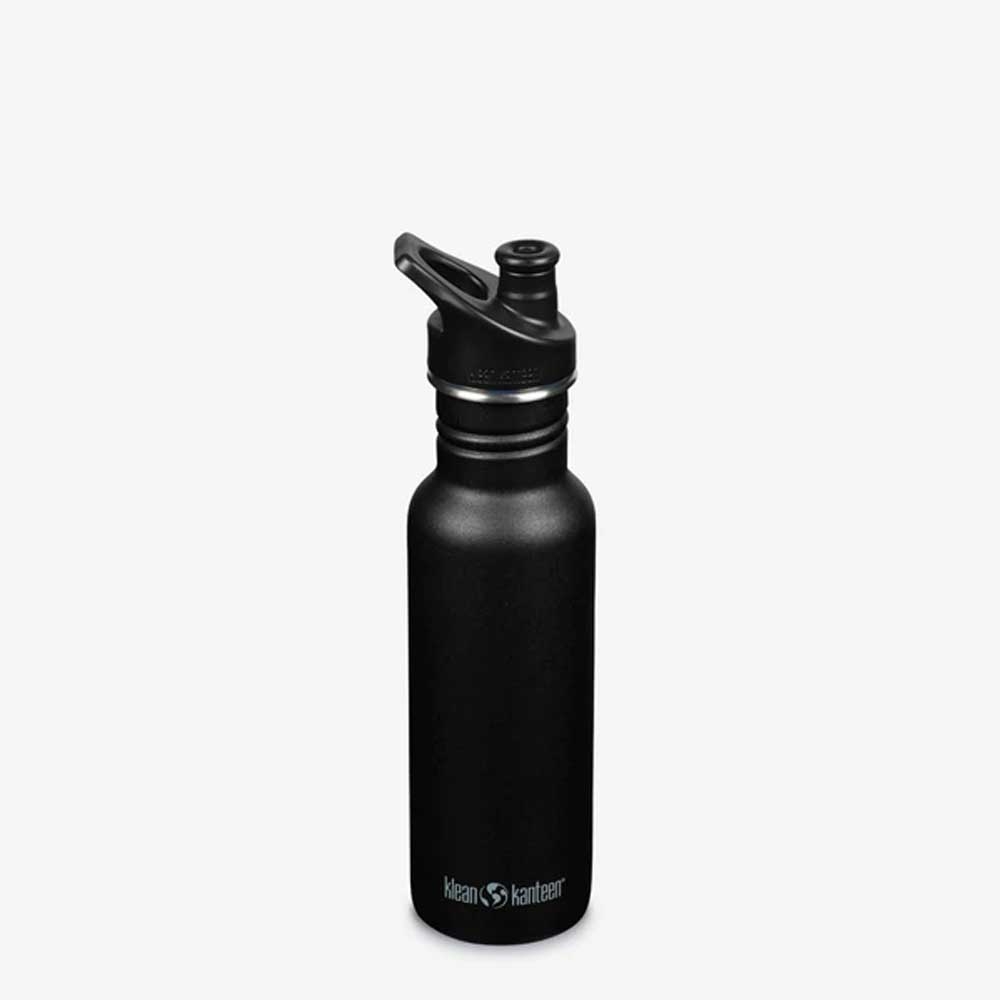 Klean Kanteen Drinkfles Classic Narrow met sportdop 532ml/18oz black 1008432 drinkflessen en thermosflessen online bestellen bij Kathmandu Outdoor & Travel
