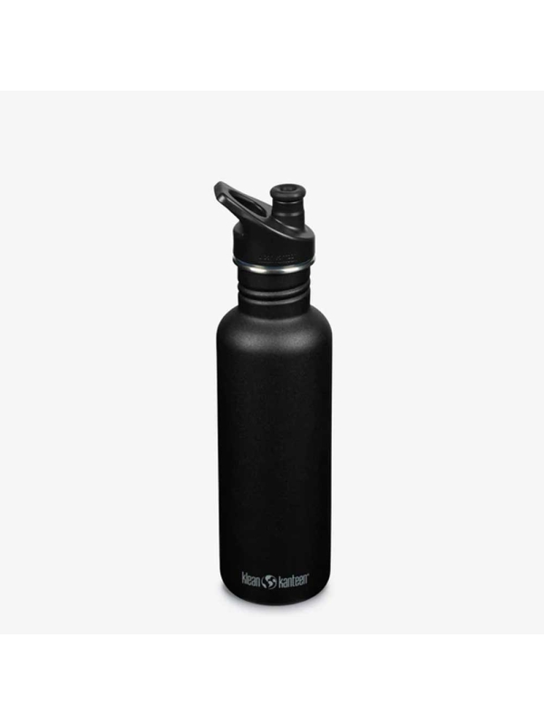 Klean Kanteen Drinkfles Classic met sportdop 800ml/27oz black Klean Kanteen Drinkfles Classic met sportdop 800ml/27oz black