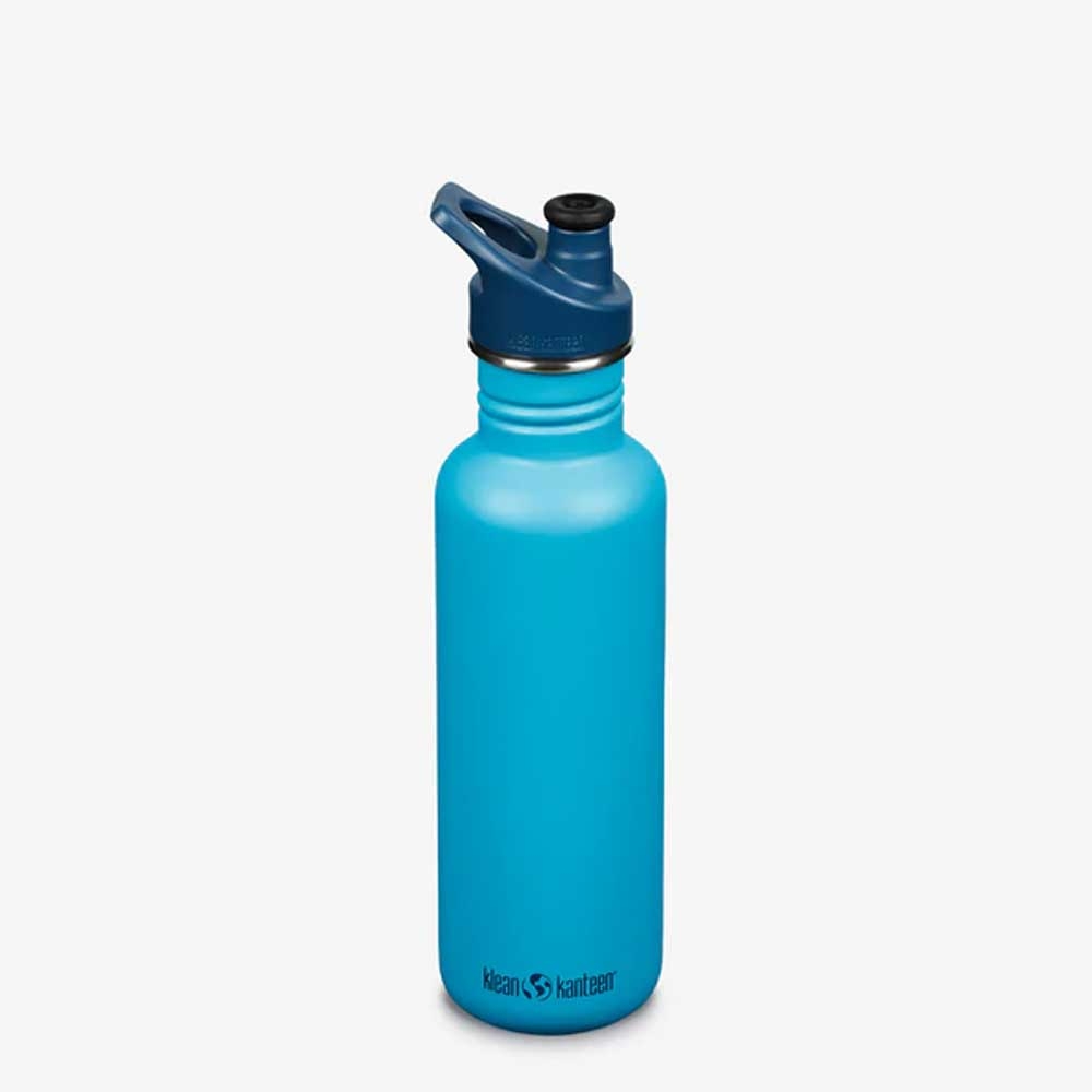 Klean Kanteen Drinkfles Classic met sportdop 800ml/27oz hawaiian ocean 1008441 drinkflessen en thermosflessen online bestellen bij Kathmandu Outdoor & Travel