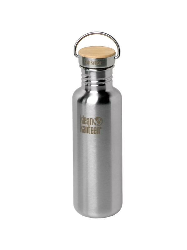 Klean Kanteen Drinkfles Reflect met bamboedop 800ml/27oz mirrored stainless Klean Kanteen Drinkfles Reflect met bamboedop 800ml/27oz mirrored stainless
