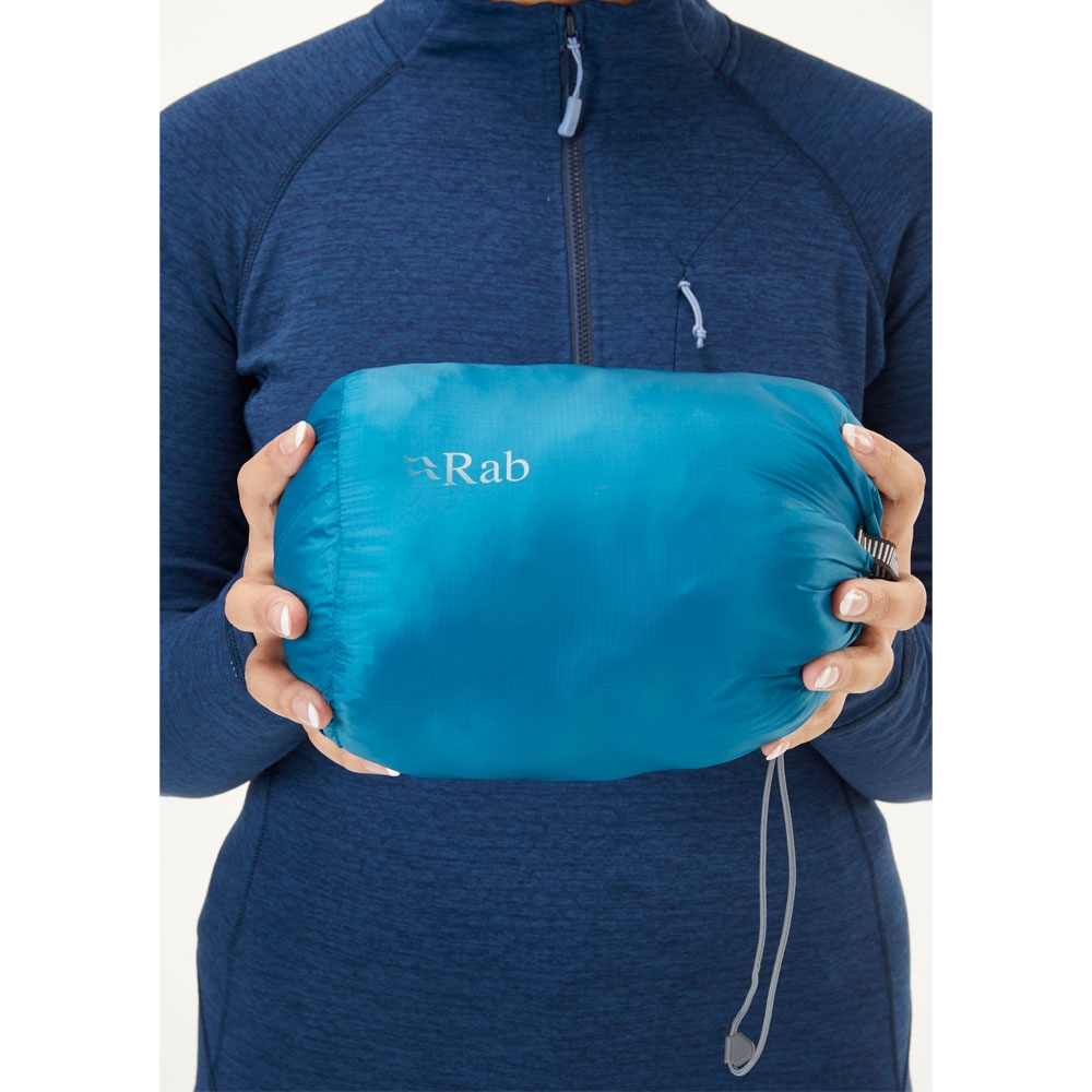 Rab Rab Microlight Alpine Jacket Women's QDB-13-MEL jassen Rab Microlight Alpine Jacket Women's Meltwater QDB-13-MEL jassen online bestellen bij Kathmandu Outdoor & Travel