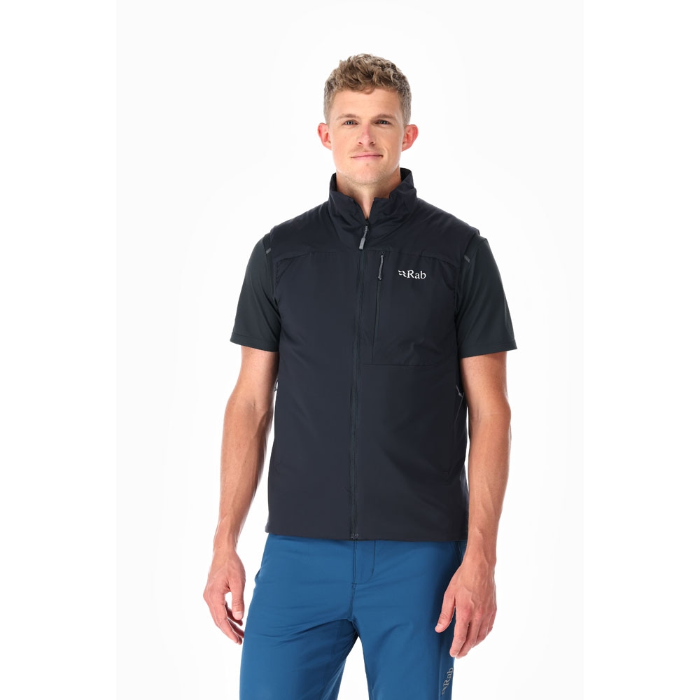Rab Rab Xenair Vest QIP-03-EBN jassen Rab Xenair Vest Ebony QIP-03-EBN jassen online bestellen bij Kathmandu Outdoor & Travel