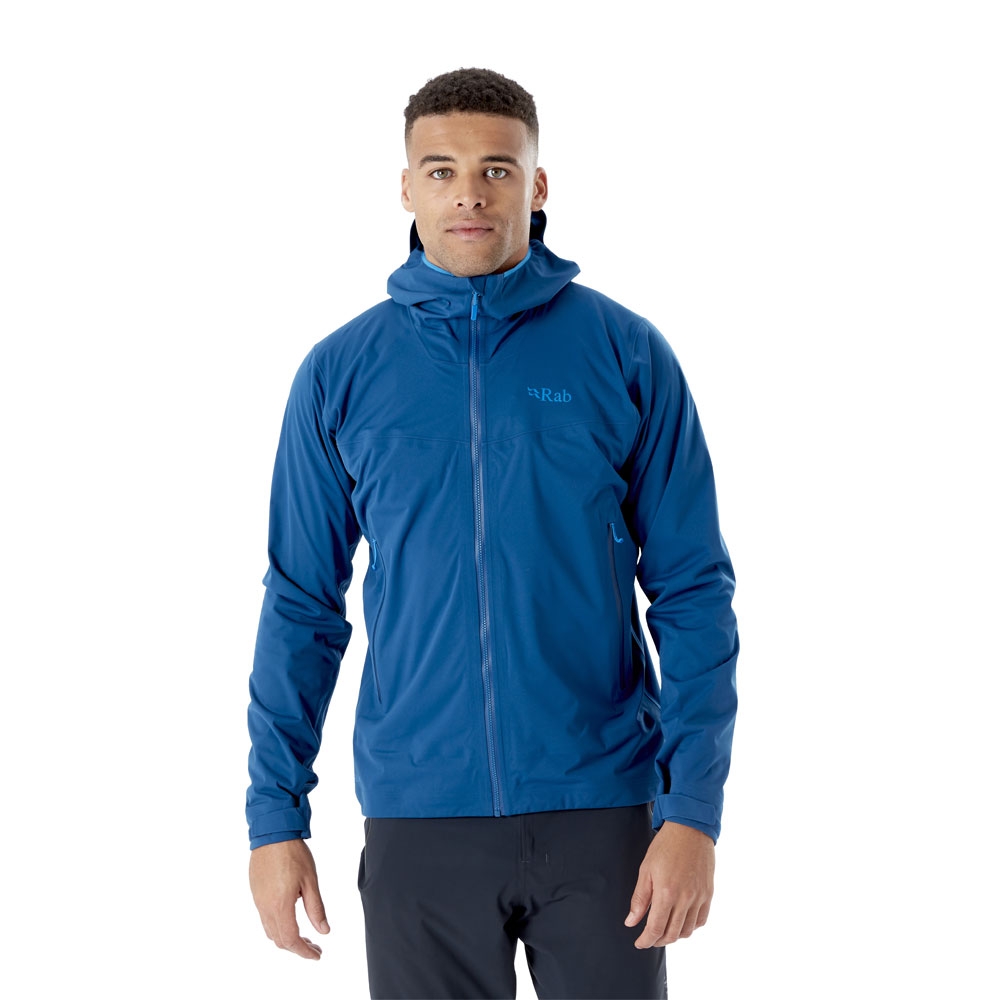 Rab Rab Kinetic 2.0 Jacket QWG-74-NB jassen Rab Kinetic 2.0 Jacket Nightfall Blue QWG-74-NB jassen online bestellen bij Kathmandu Outdoor & Travel