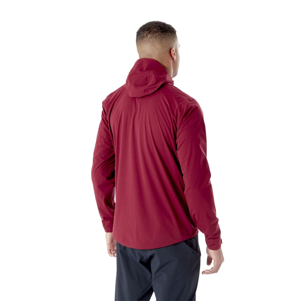 Rab Rab Kinetic 2.0 Jacket QWG-74-OR jassen Rab Kinetic 2.0 Jacket Oxblood Red QWG-74-OR jassen online bestellen bij Kathmandu Outdoor & Travel