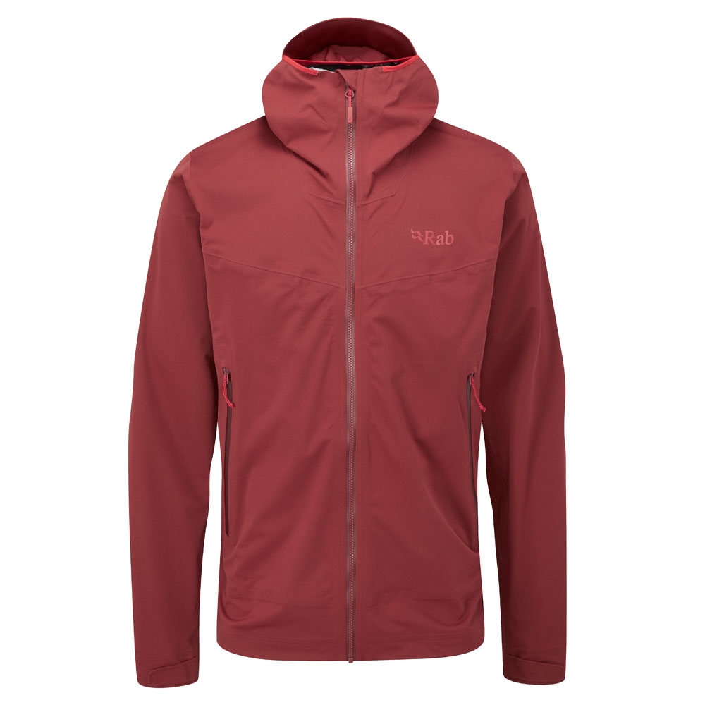 Rab Rab Kinetic 2.0 Jacket QWG-74-OR jassen Rab Kinetic 2.0 Jacket Oxblood Red QWG-74-OR jassen online bestellen bij Kathmandu Outdoor & Travel