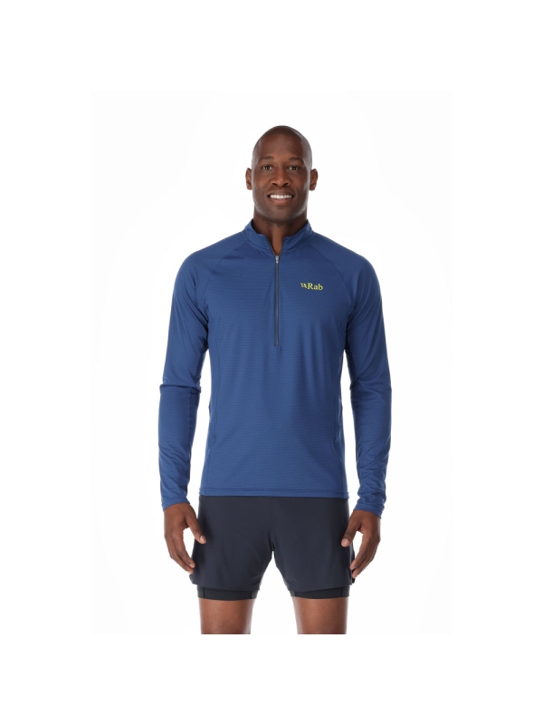 Rab  Sonic Long Sleeve Zip  Nightfall Blue