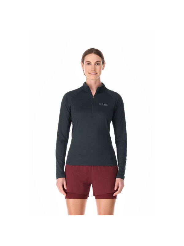 Rab  Sonic Long Sleeve Zip Shirt Women's Beluga