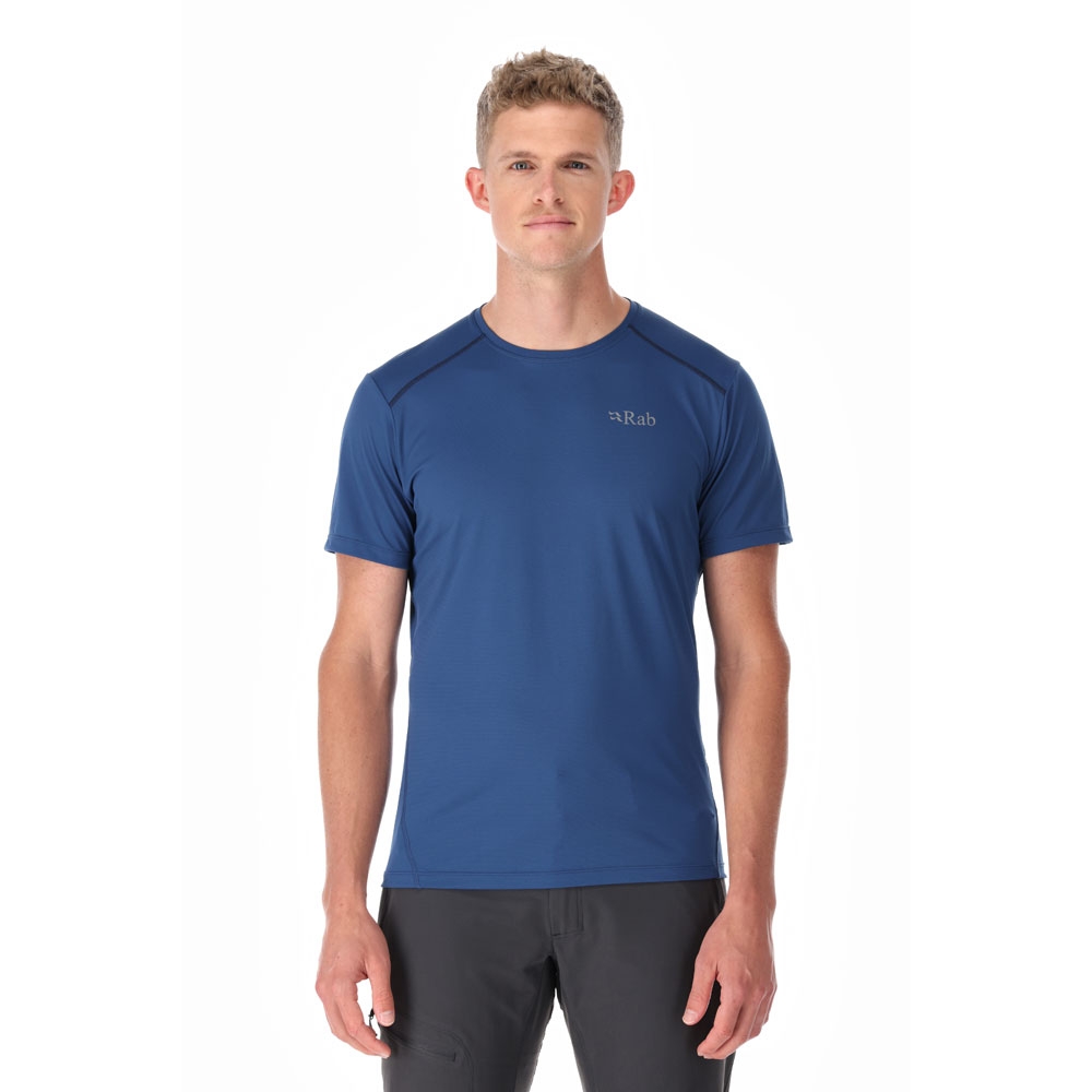 Rab Rab Force Tee QBL-05-NFB shirts en tops Rab Force Tee Nightfall Blue QBL-05-NFB shirts en tops online bestellen bij Kathmandu Outdoor & Travel