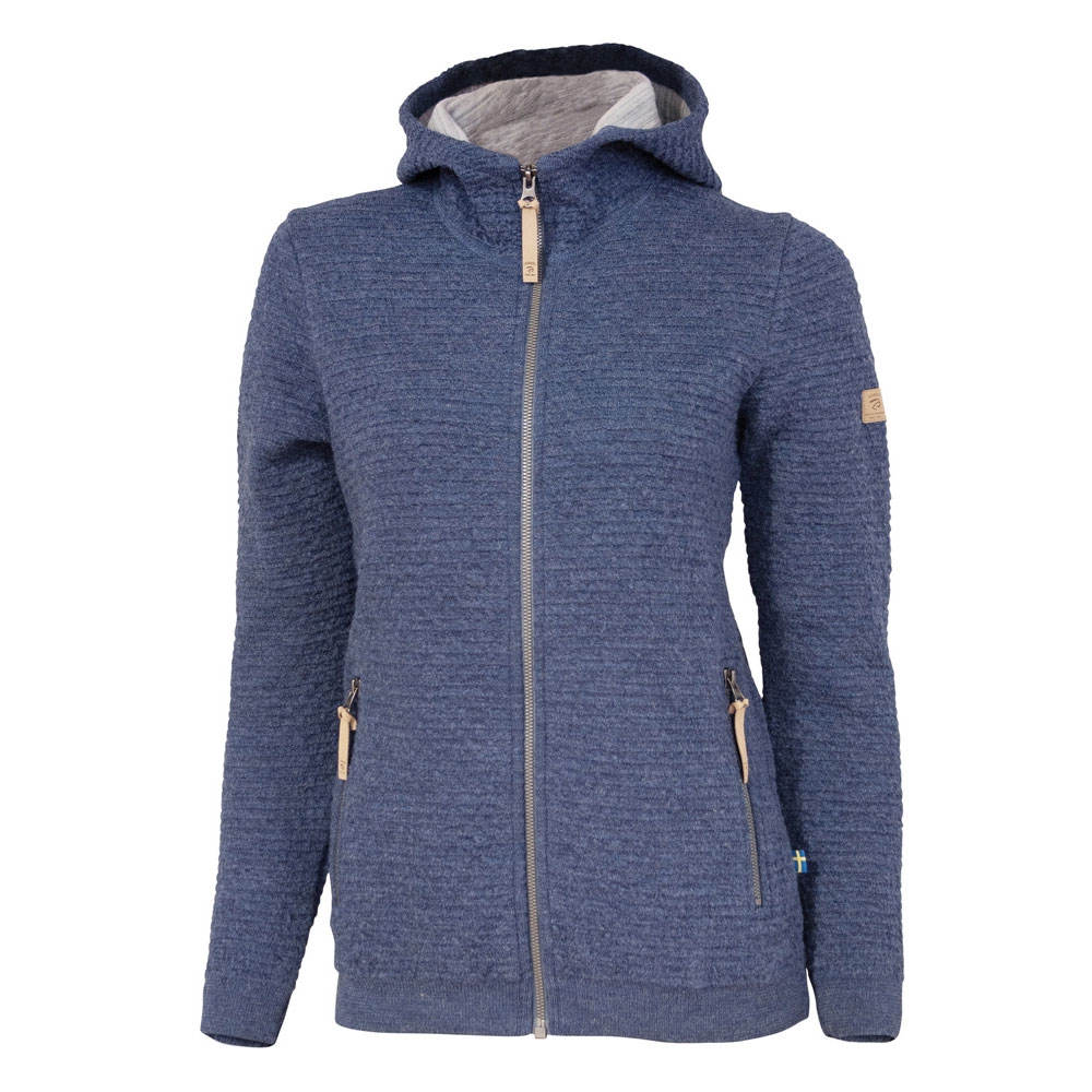 Ivanhoe Ivanhoe Morel Hood Women's 1100521-071 fleeces en truien Ivanhoe Morel Hood Women's Denim 1100521-071 fleeces en truien online bestellen bij Kathmandu Outdoor & Travel