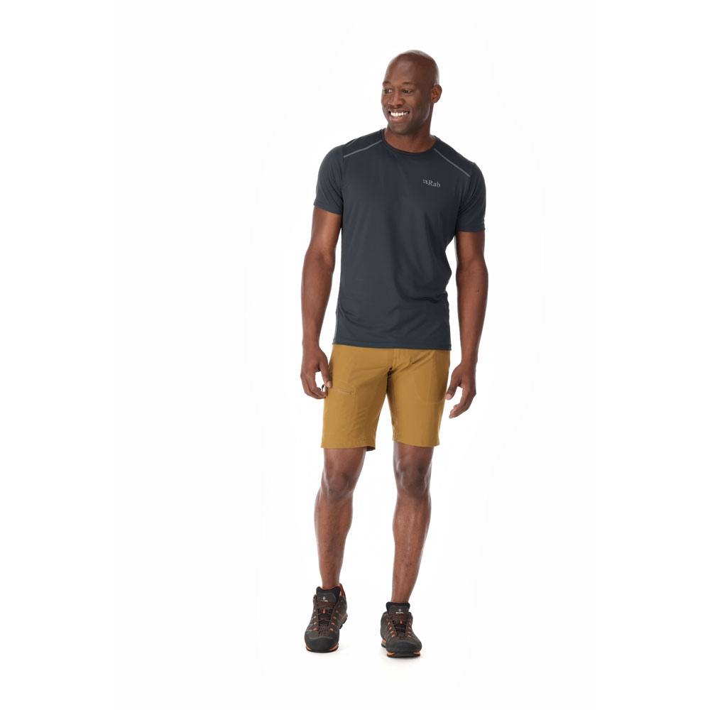 Rab Rab Incline Light Shorts QFV-07-CMN broeken Rab Incline Light Shorts Cumin QFV-07-CMN broeken online bestellen bij Kathmandu Outdoor & Travel
