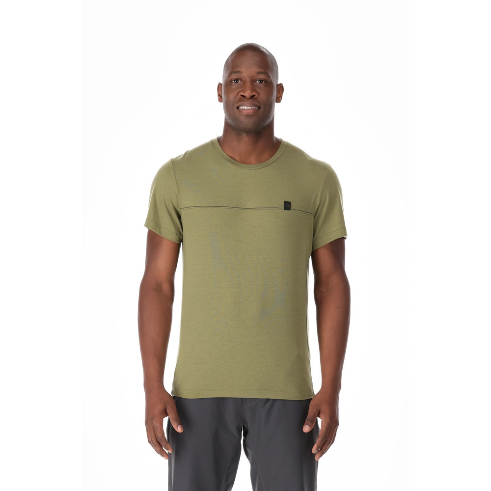 Rab Rab Lateral Tee QCB-72-CHG shirts en tops Rab Lateral Tee Chlorite Green QCB-72-CHG shirts en tops online bestellen bij Kathmandu Outdoor & Travel