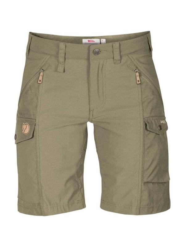 Fjällräven Nikka Shorts Curved Women's Light Olive Fjällräven Nikka Shorts Curved Women's Light Olive
