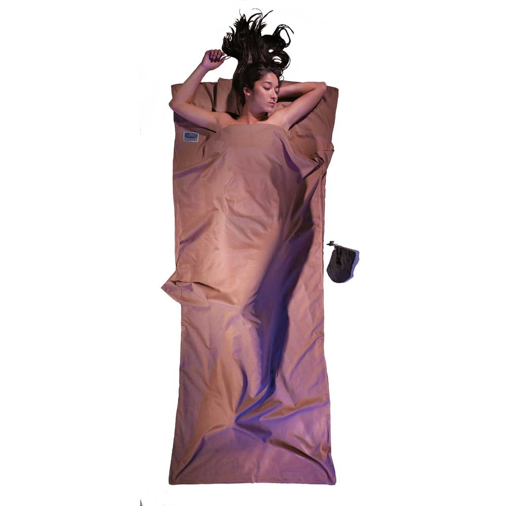 Cocoon Cocoon Travelsheet, 100% Egyptian Cotton CECT25 lakenzakken en liners Cocoon Travelsheet, 100% Egyptian Cotton Khaki CECT25 lakenzakken en liners online bestellen bij Kathmandu Outdoor & Travel