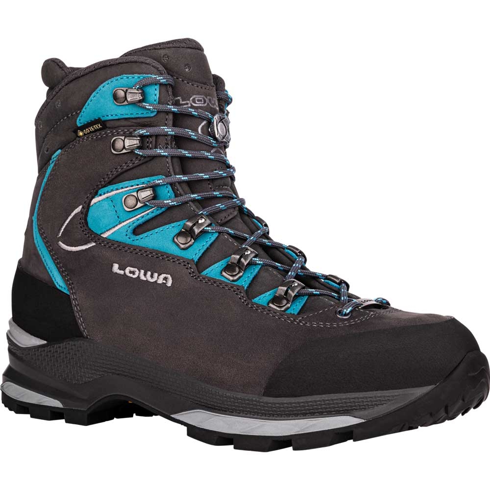 Lowa Lowa Mauria Evo GTX Women's 220721-9768 wandelschoenen dames Lowa Mauria Evo GTX Women's anthracite-turquoise 220721-9768 wandelschoenen dames online bestellen bij Kathmandu Outdoor & Travel