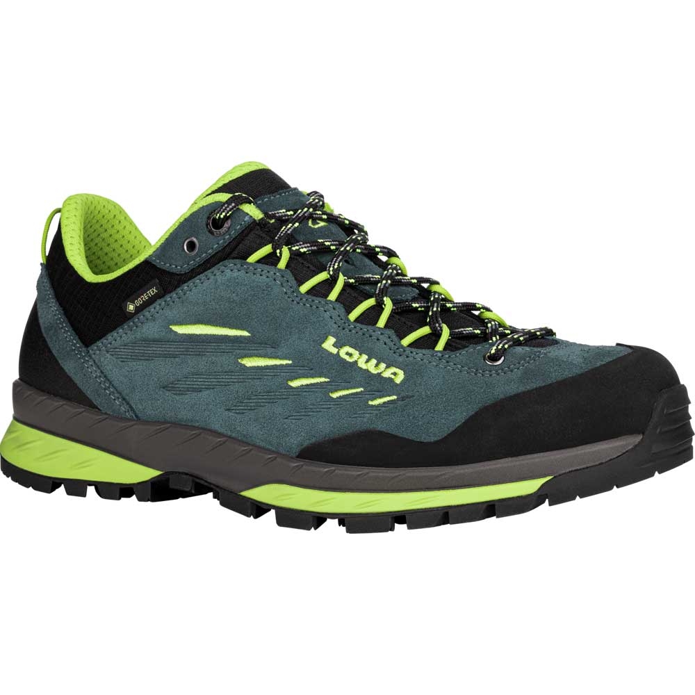Lowa Lowa Delago GTX Lo 210097-7402 wandelschoenen heren Lowa Delago GTX Lo petrol-lime 210097-7402 wandelschoenen heren online bestellen bij Kathmandu Outdoor & Travel
