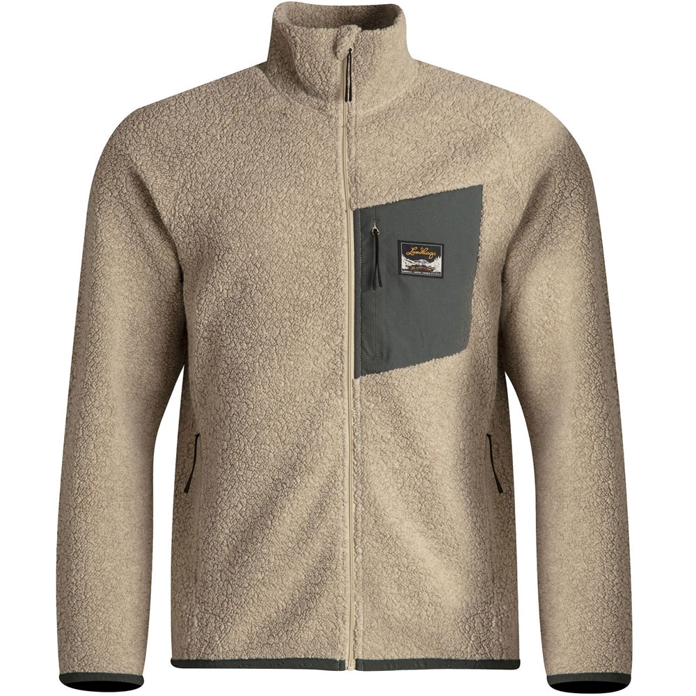 Lundhags Flok Wool Pile Jacket Sand 1113100-730 jassen online bestellen bij Kathmandu Outdoor & Travel
