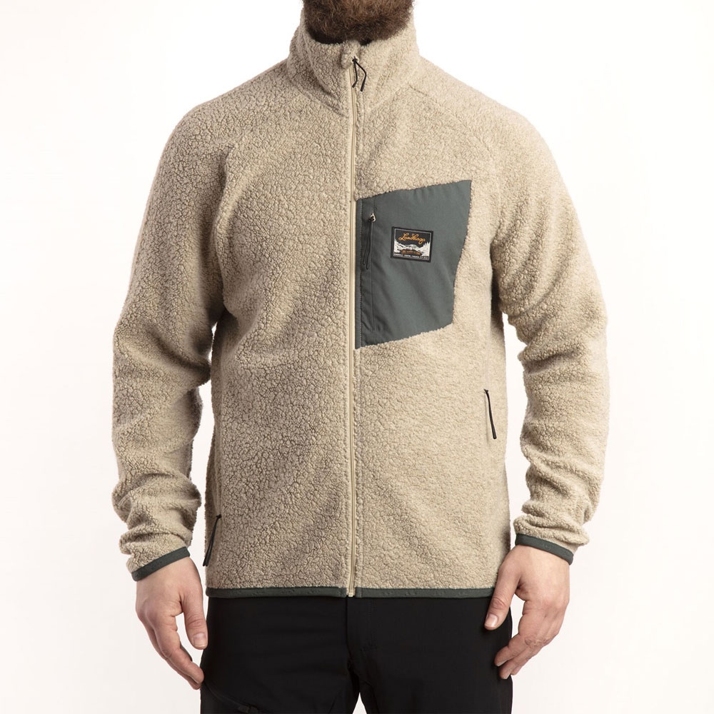 Lundhags Flok Wool Pile Jacket Sand 1113100-730 jassen online bestellen bij Kathmandu Outdoor & Travel