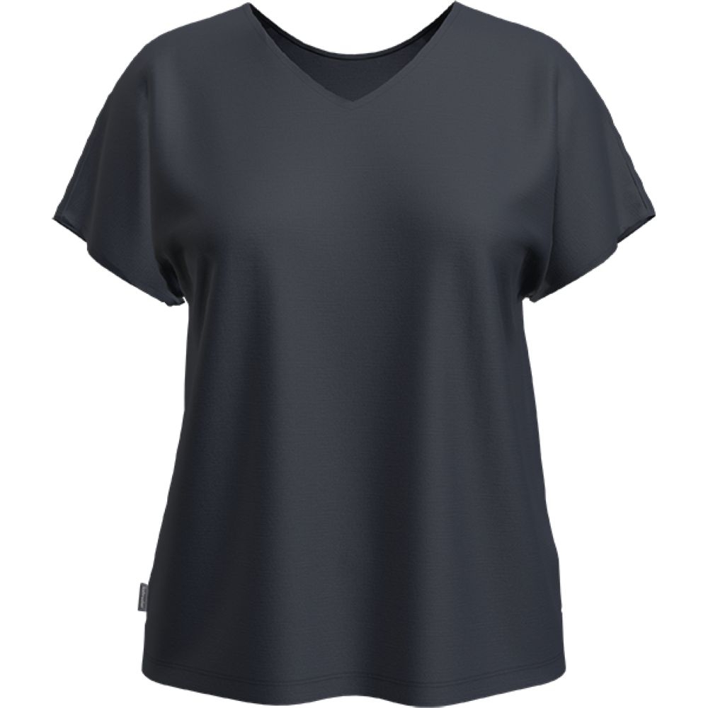 Icebreaker Drayden Reversible Short Sleeve Top Women's Midnight Navy 0A56ES-IB401 shirts en tops online bestellen bij Kathmandu Outdoor & Travel