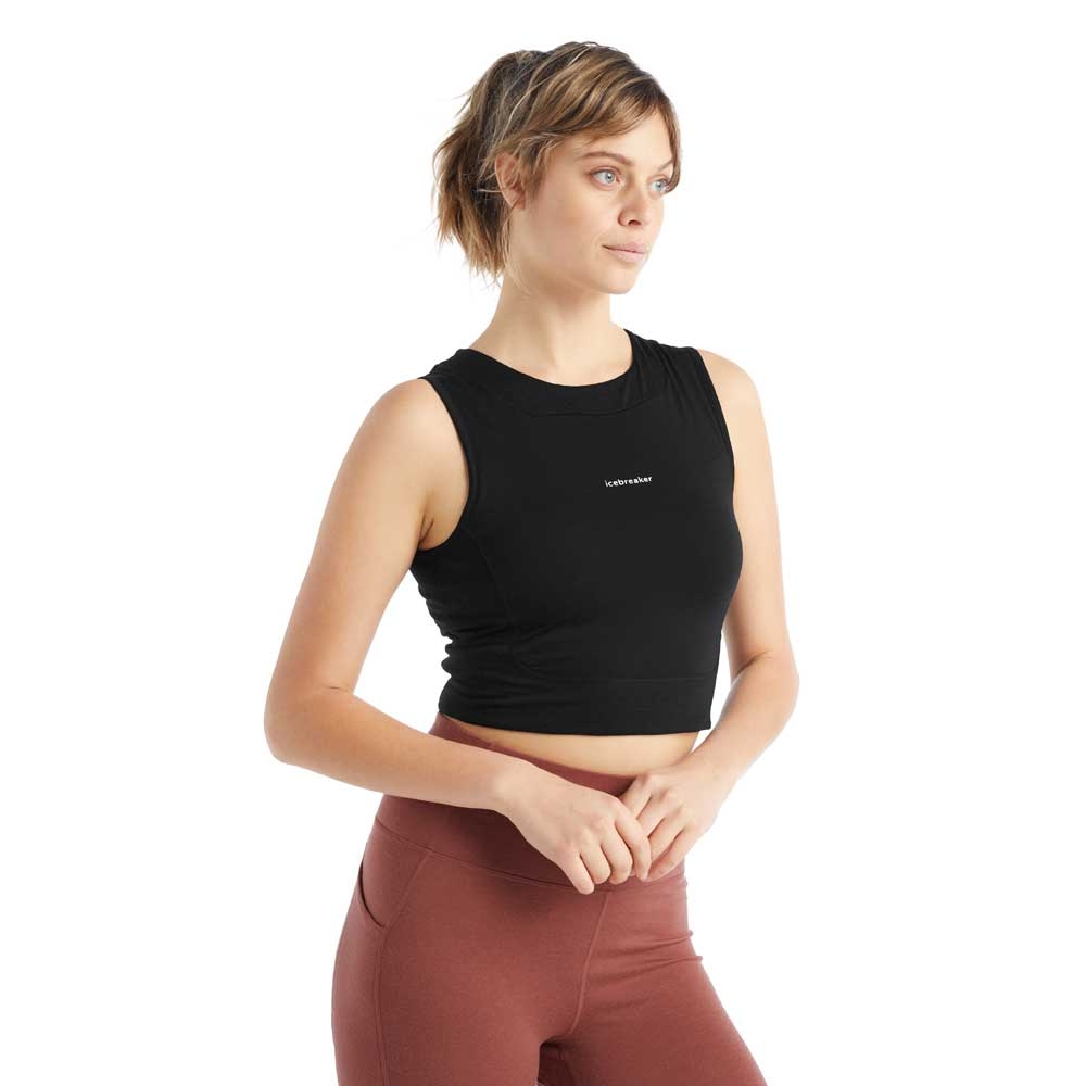 Icebreaker Icebreaker ZoneKnit Cropped Bra-Tank Women's 0A56FC-0011 shirts en tops Icebreaker ZoneKnit Cropped Bra-Tank Women's Black 0A56FC-0011 shirts en tops online bestellen bij Kathmandu Outdoor & Travel