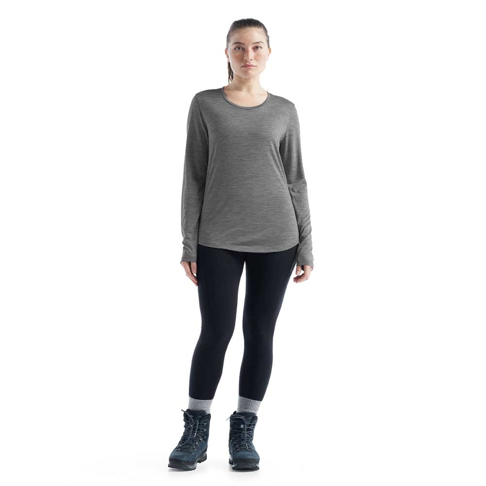Icebreaker Icebreaker Sphere II Long Sleeve Tee Women's 0A56EJ-IB016 shirts en tops Icebreaker Sphere II Long Sleeve Tee Women's Metro HTHR 0A56EJ-IB016 shirts en tops online bestellen bij Kathmandu Outdoor & Travel