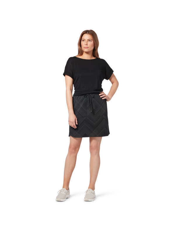 Royal Robbins  Spotless Evolution Dress Women's Black Geo Dot PT