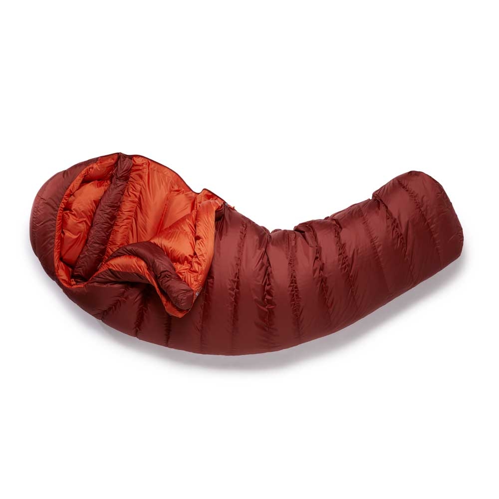 Rab Rab Ascent 900 QSD-39-OXB slaapzakken Rab Ascent 900 Oxblood Red QSD-39-OXB slaapzakken online bestellen bij Kathmandu Outdoor & Travel