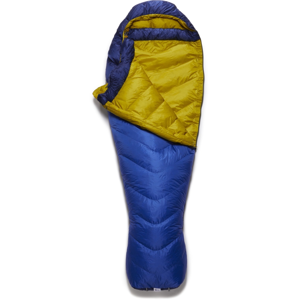 Rab Rab Neutrino 400 QSM-90-NFB slaapzakken Rab Neutrino 400 Nightfall Blue QSM-90-NFB slaapzakken online bestellen bij Kathmandu Outdoor & Travel