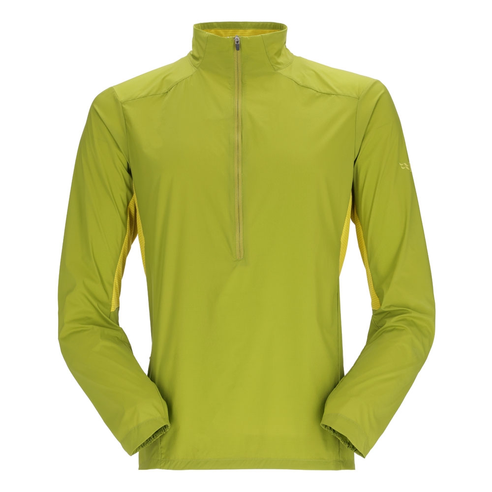 Rab Windveil Pull-On Aspen Green QWS-59-ASZ jassen online bestellen bij Kathmandu Outdoor & Travel