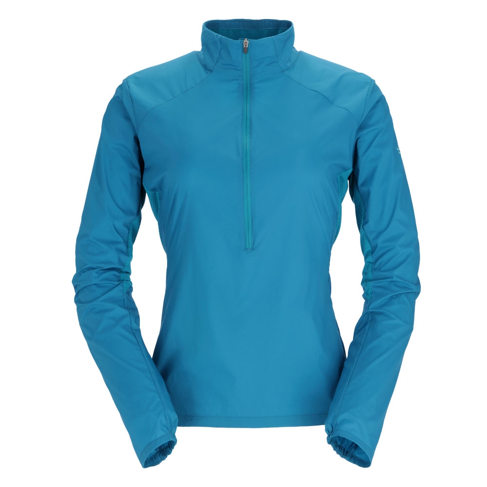 Rab Rab Windveil Pull-On Women's QWS-60-ULM jassen Rab Windveil Pull-On Women's Ultramarine QWS-60-ULM jassen online bestellen bij Kathmandu Outdoor & Travel