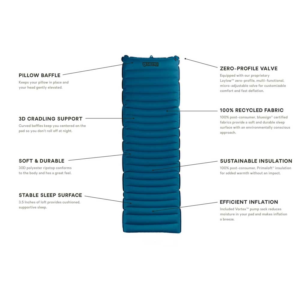 Nemo Nemo Quasar 3D Insulated Regular 8116.66033123 slaapmatjes Nemo Quasar 3D Insulated Regular . 8116.66033123 slaapmatjes online bestellen bij Kathmandu Outdoor & Travel