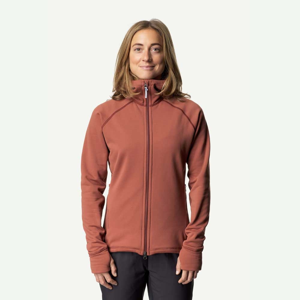 Houdini Power Houdi Women's Desert Rock Red 125984-Desert Rock R fleeces en truien online bestellen bij Kathmandu Outdoor & Travel