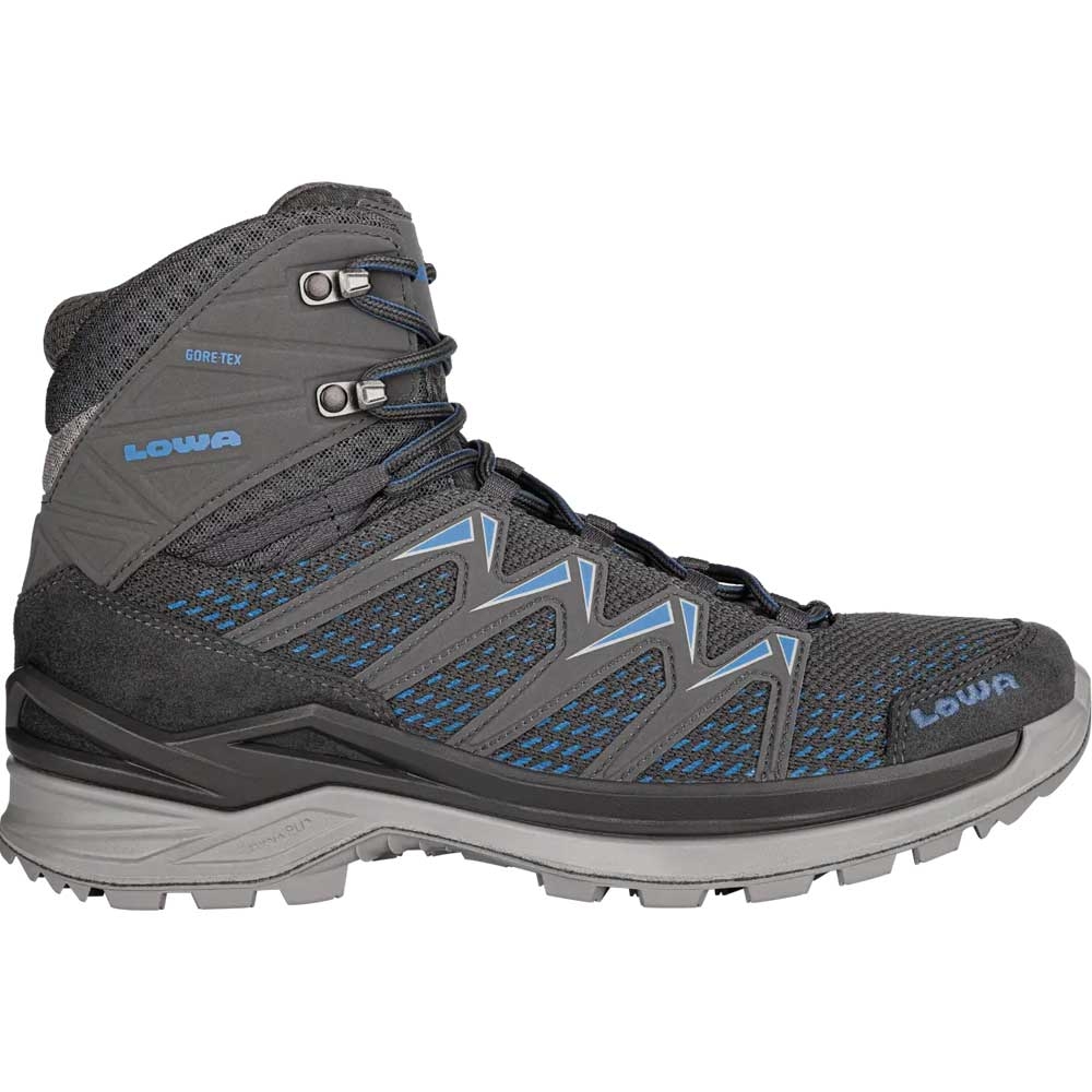 Lowa Lowa Innox Pro GTX Mid LM310703-9743 wandelschoenen heren Lowa Innox Pro GTX Mid anthracite/blue LM310703-9743 wandelschoenen heren online bestellen bij Kathmandu Outdoor & Travel