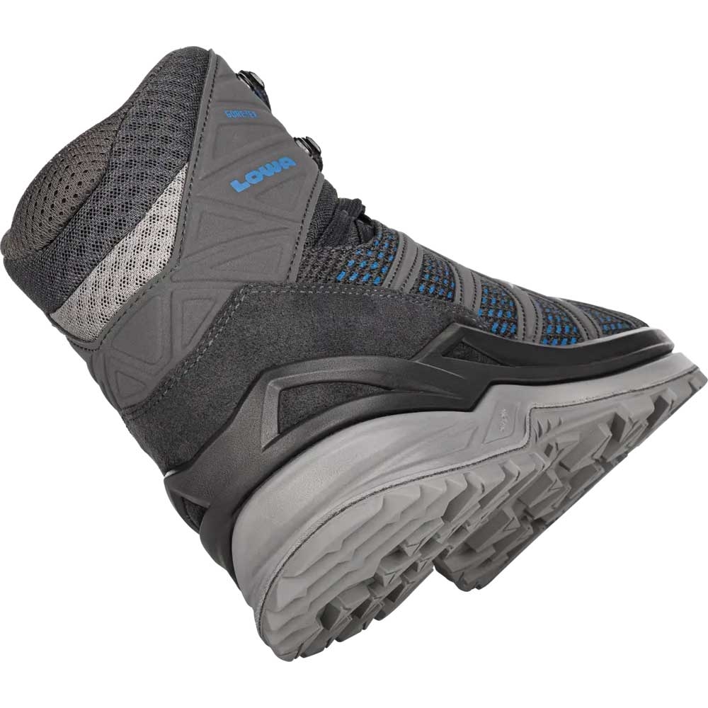 Lowa Lowa Innox Pro GTX Mid LM310703-9743 wandelschoenen heren Lowa Innox Pro GTX Mid anthracite/blue LM310703-9743 wandelschoenen heren online bestellen bij Kathmandu Outdoor & Travel