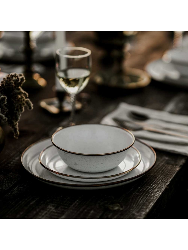 Barebones Bowl Enamel 2 Pcs Egg Shell Barebones Bowl Enamel 2 Pcs Egg Shell