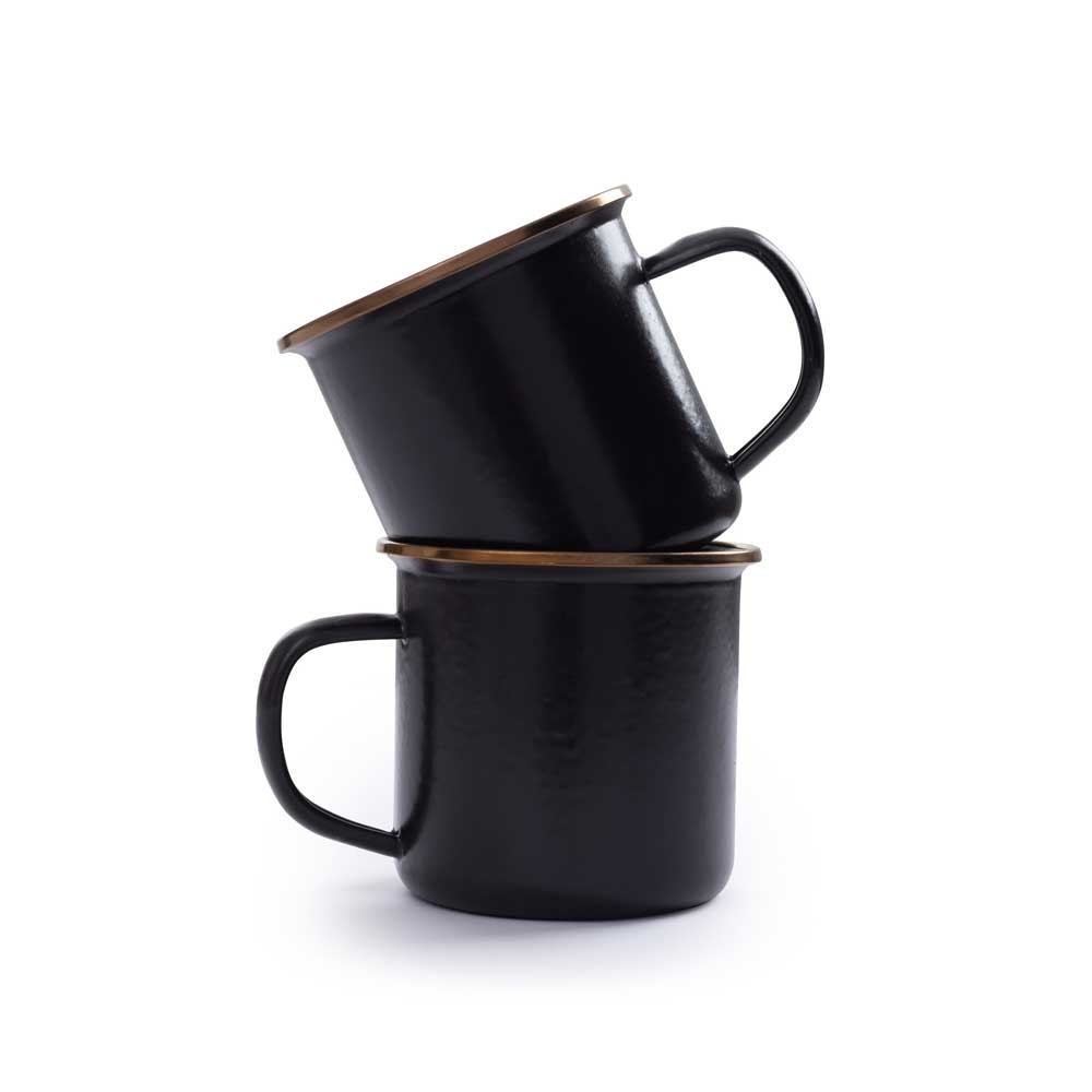 Barebones Barebones Cup Enamel 2 Pcs CKW-343 koken Barebones Cup Enamel 2 Pcs Charcoal CKW-343 koken online bestellen bij Kathmandu Outdoor & Travel