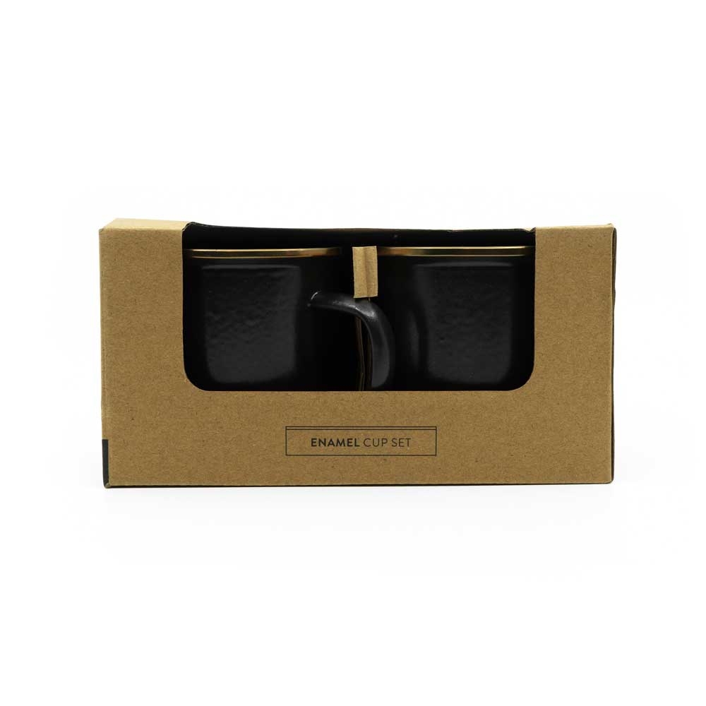 Barebones Barebones Cup Enamel 2 Pcs CKW-343 koken Barebones Cup Enamel 2 Pcs Charcoal CKW-343 koken online bestellen bij Kathmandu Outdoor & Travel