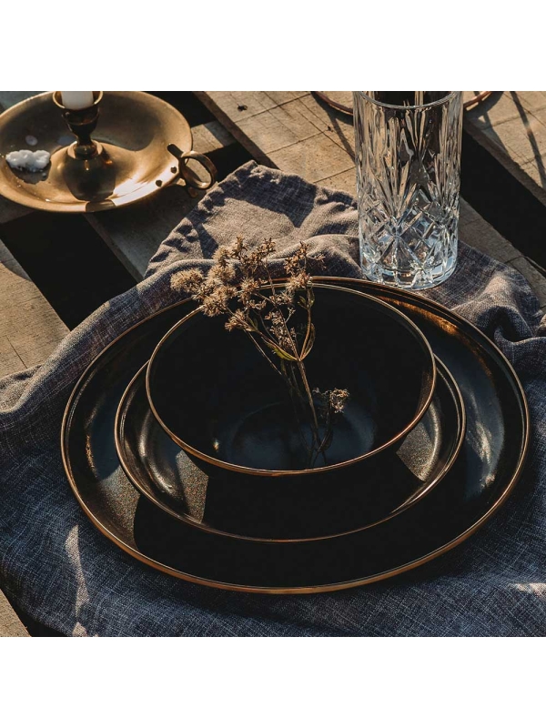 Barebones Plate Enamel 2 Pcs Charcoal Barebones Plate Enamel 2 Pcs Charcoal