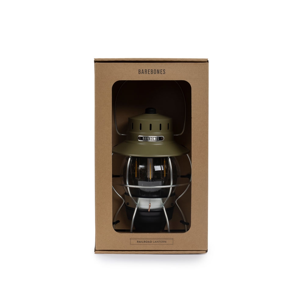 Barebones Barebones Railroad Lantern LIV-281 verlichting Barebones Railroad Lantern Olive LIV-281 verlichting online bestellen bij Kathmandu Outdoor & Travel