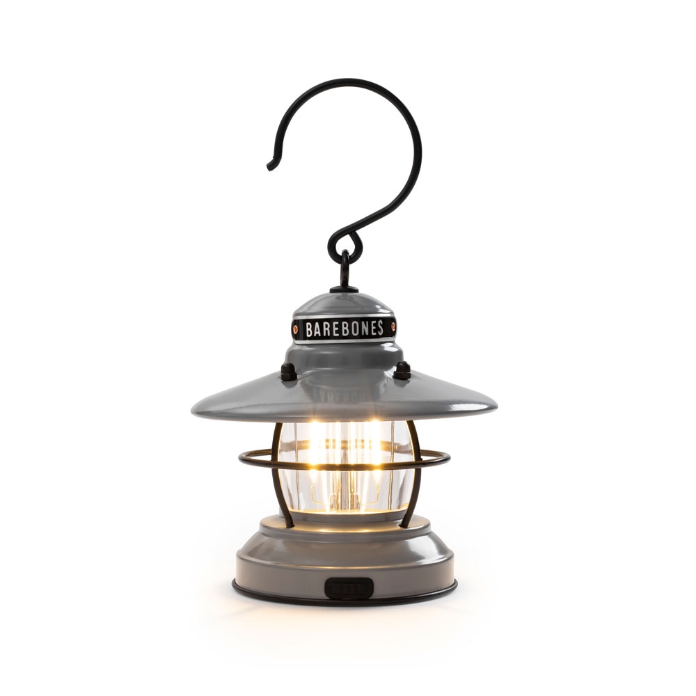 Barebones Barebones Mini Edison Lantern LIV-293 verlichting Barebones Mini Edison Lantern Grey LIV-293 verlichting online bestellen bij Kathmandu Outdoor & Travel