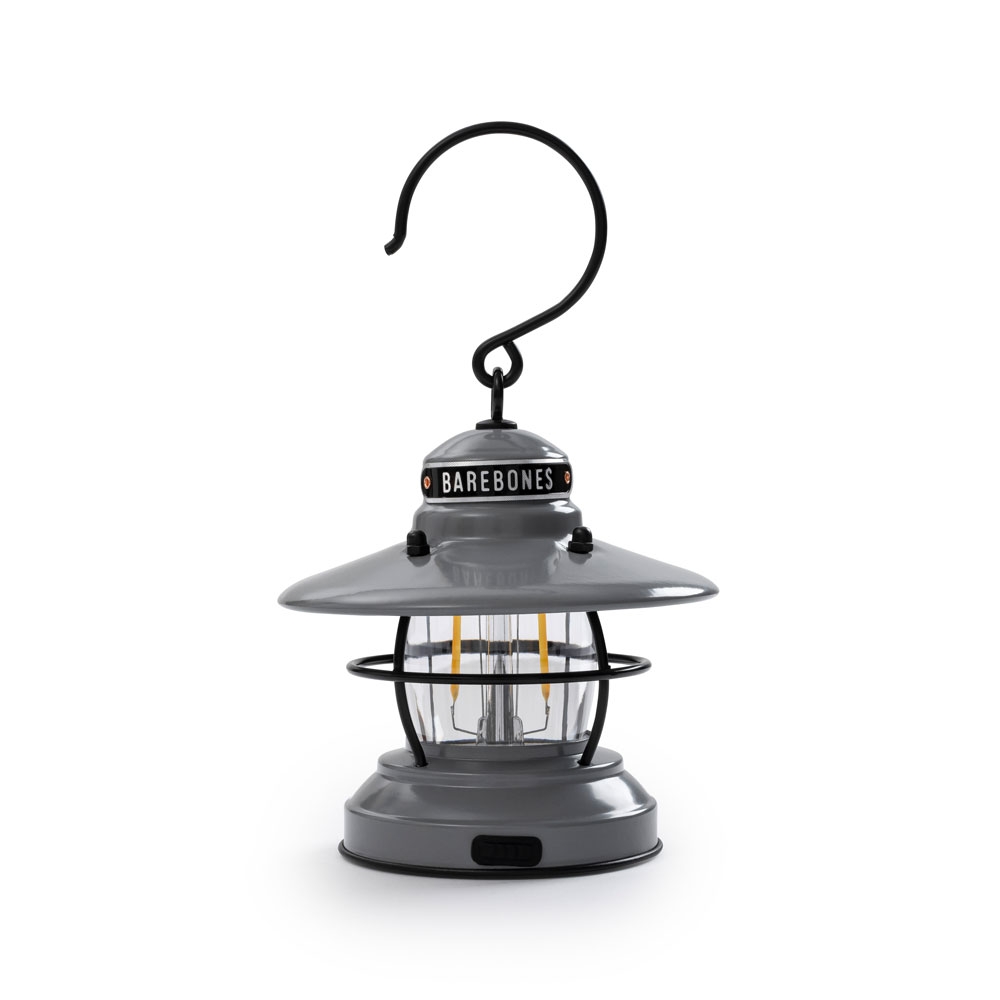 Barebones Barebones Mini Edison Lantern LIV-293 verlichting Barebones Mini Edison Lantern Grey LIV-293 verlichting online bestellen bij Kathmandu Outdoor & Travel