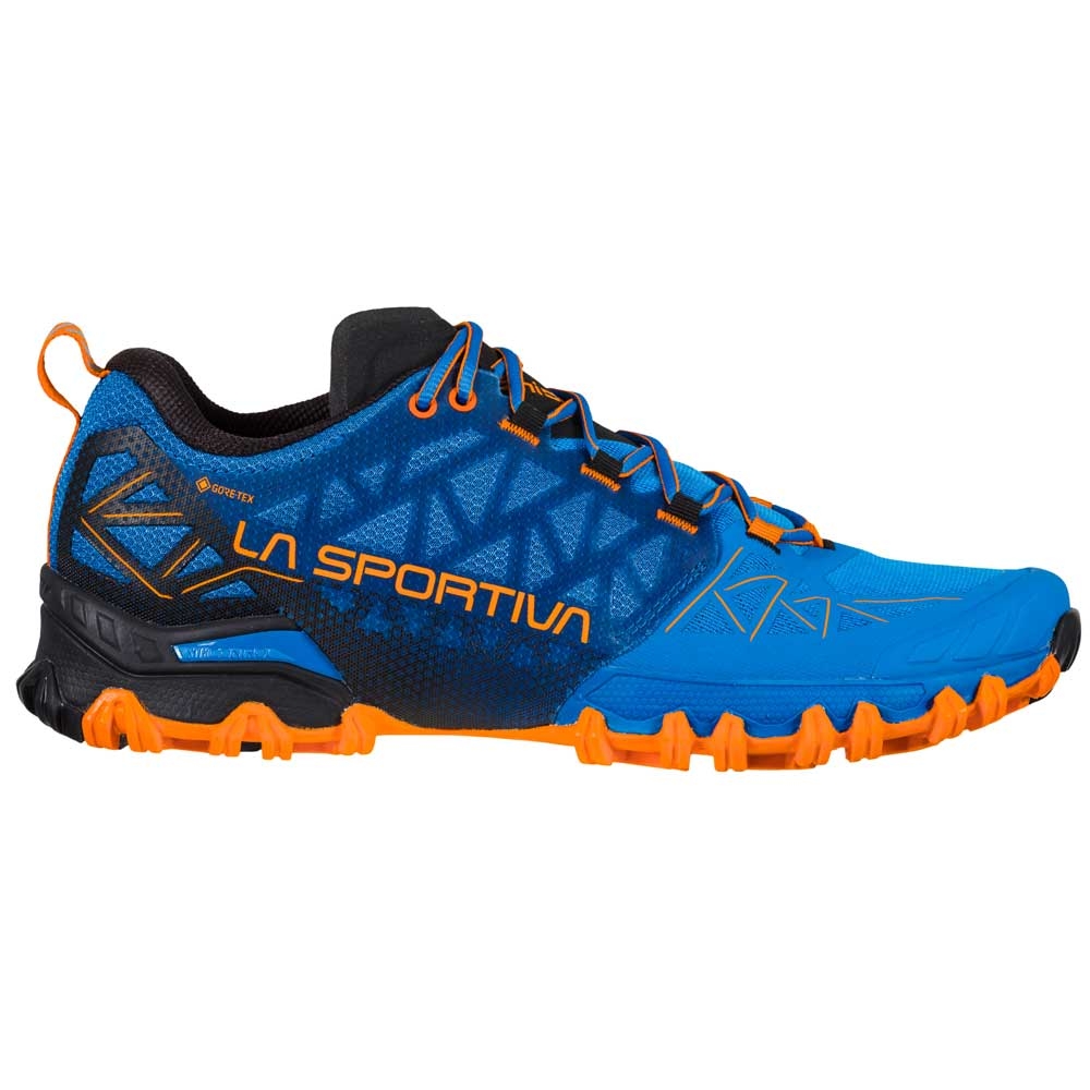 La Sportiva La Sportiva Bushido 2 GTX 46Y634206 wandelschoenen heren La Sportiva Bushido 2 GTX Electric Blue / Tiger 46Y634206 wandelschoenen heren online bestellen bij Kathmandu Outdoor & Travel