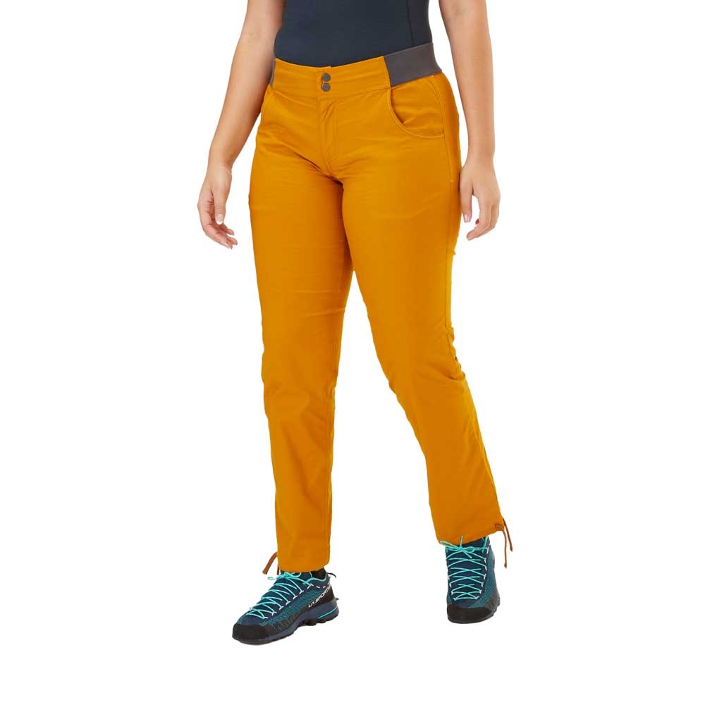 Rab Rab Valkyrie Pants Women's QFU-60-DBN broeken Rab Valkyrie Pants Women's Dark Butternut QFU-60-DBN broeken online bestellen bij Kathmandu Outdoor & Travel