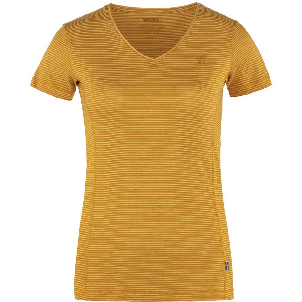 Fjällräven Fjällräven Abisko Cool T-Shirt Women's 89472-161 shirts en tops Fjällräven Abisko Cool T-Shirt Women's Mustard Yellow 89472-161 shirts en tops online bestellen bij Kathmandu Outdoor & Travel
