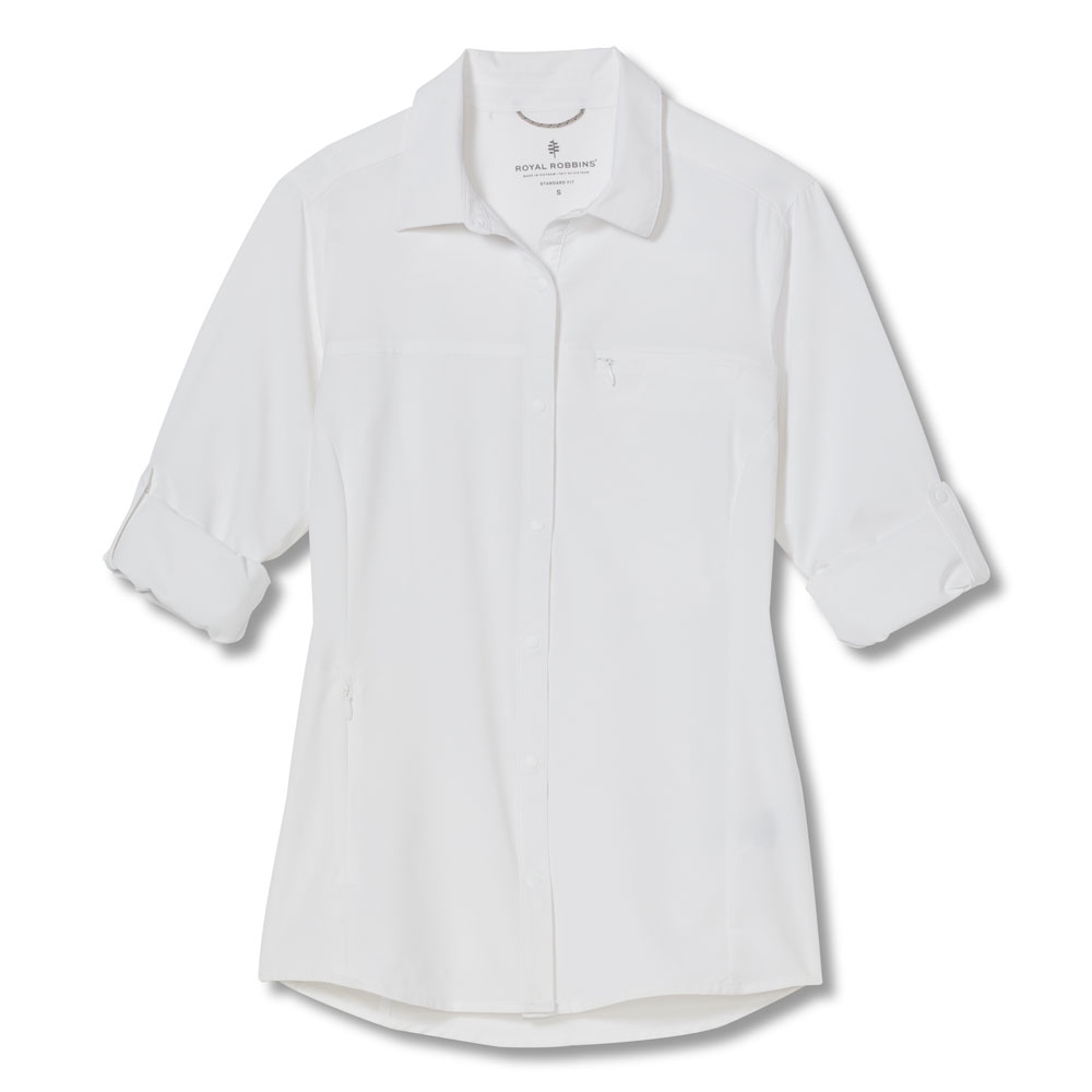 Royal Robbins Royal Robbins Bug Barrier Expedition Pro L/S-Women's 322035-010 shirts en tops Royal Robbins Bug Barrier Expedition Pro L/S-Women's White 322035-010 shirts en tops online bestellen bij Kathmandu Outdoor & Travel