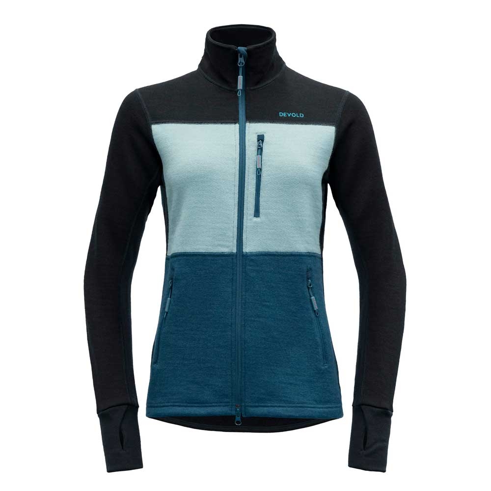 Devold Thermo Wool Jacket Women's Flood/Cameo/Ink GO 278 476 B-422A fleeces en truien online bestellen bij Kathmandu Outdoor & Travel
